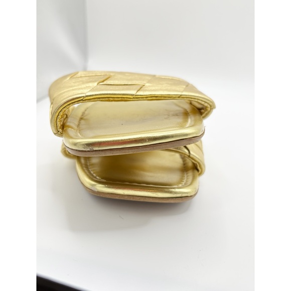 Seychelles Gold Metallic Portland Slide Leather Sandals - Picture 7 of 9